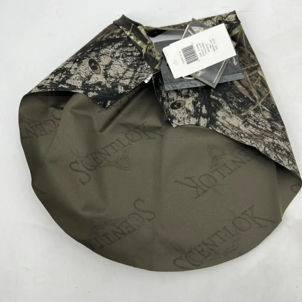 Vintage Cabelas Cap Strap FaceMask Mens One Size Camo Hunting Scentlok Made USA